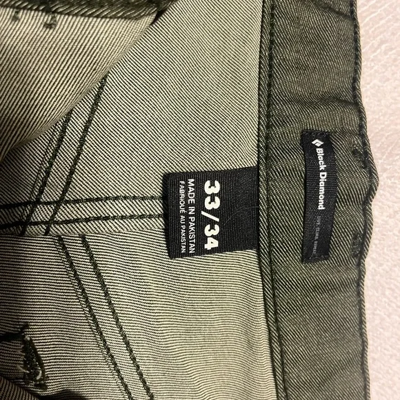 Black Diamond Equipment, Zone Denim Pants, 33x34 NWT